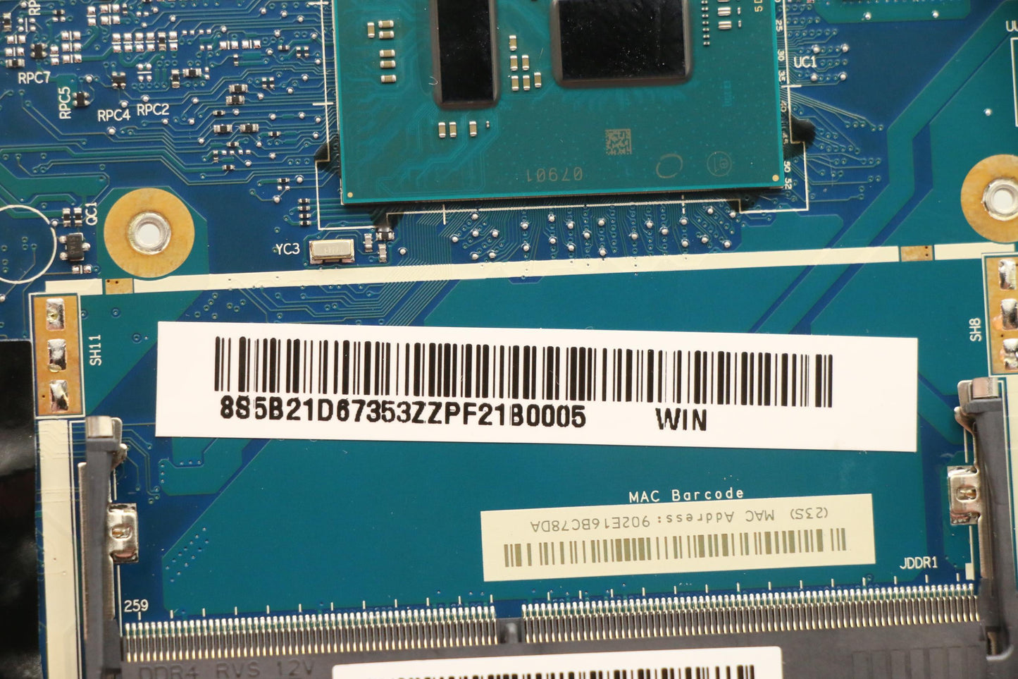 Lenovo Bdplanar Mbl82Lvwinn6000_Uma_0 - 5B21D67353