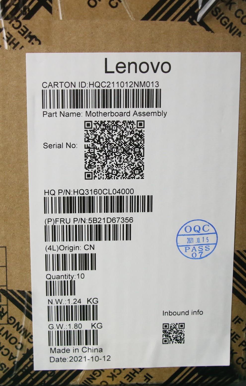 Lenovo Bdplanar Mb H82Qs Noksc7180Uma - 5B21D67356