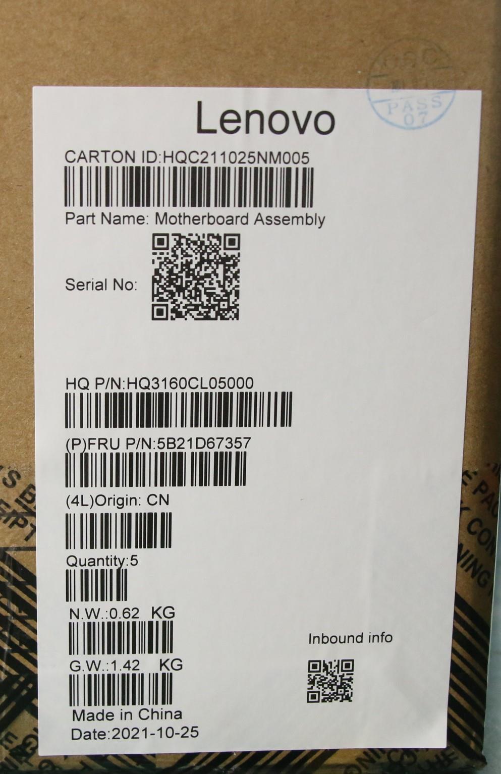 Lenovo Bdplanar Mb H82Qs Noksc7180Uma - 5B21D67357