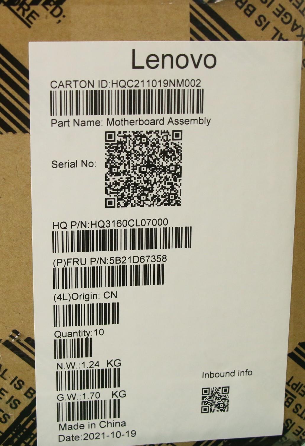 Lenovo Bdplanar Mb H82Qs Noksc7180Uma - 5B21D67358