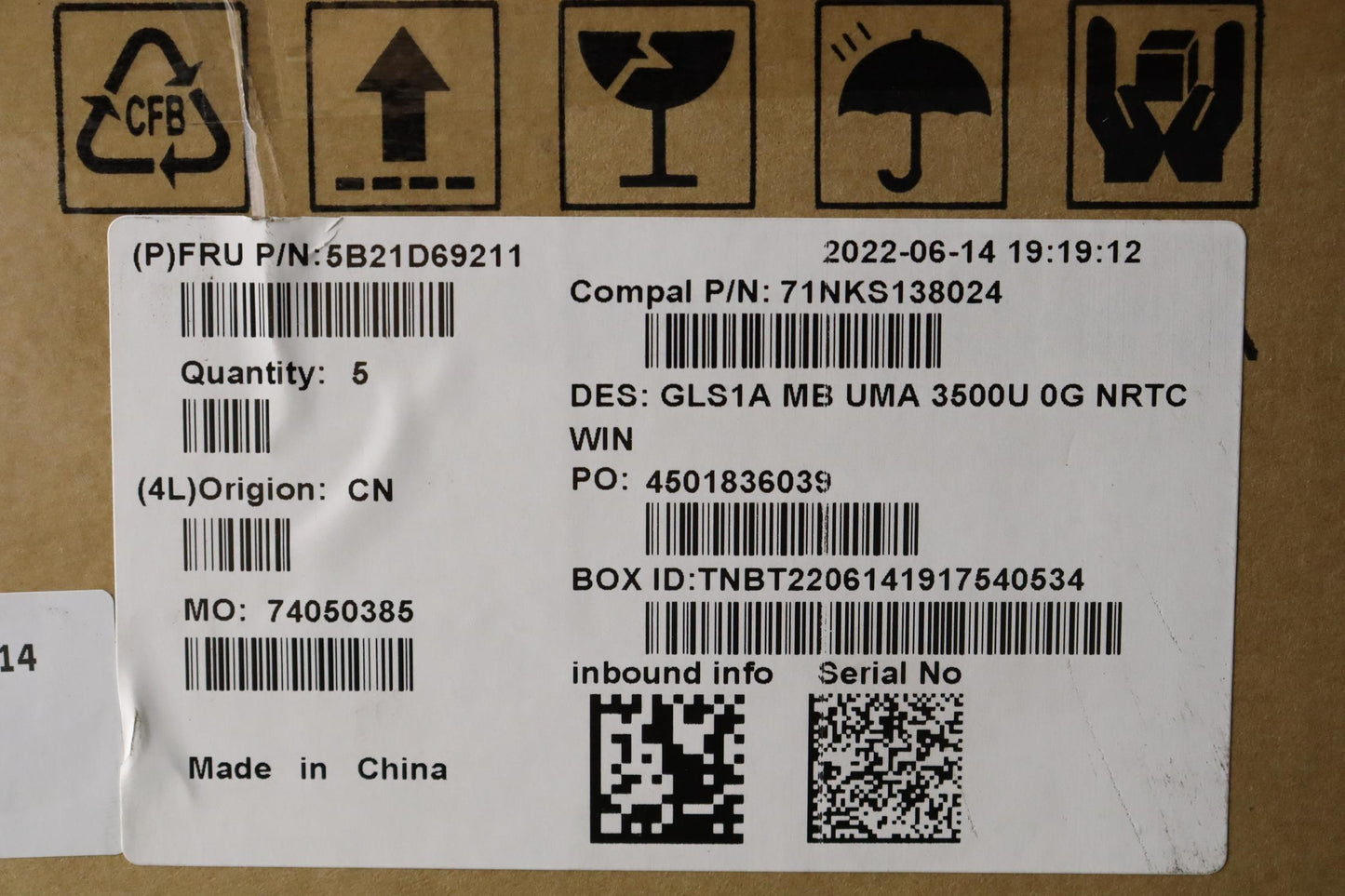 Lenovo Bdplanar Mb C82R0 Win R53500Uu - 5B21D69211