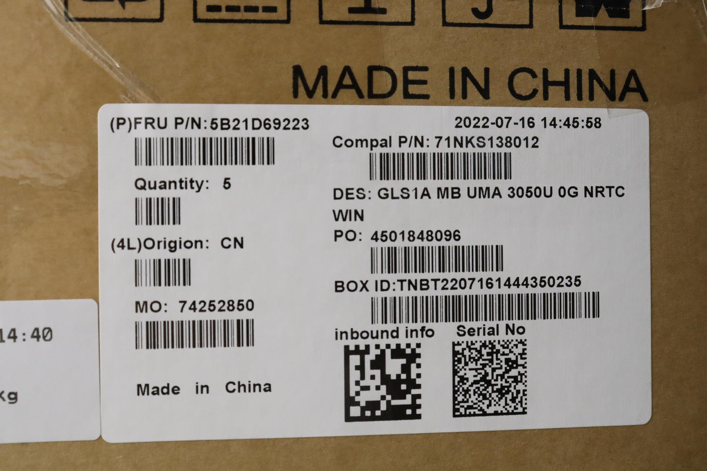 Lenovo Bdplanar Mb C82R0 Win Asr3050U - 5B21D69223