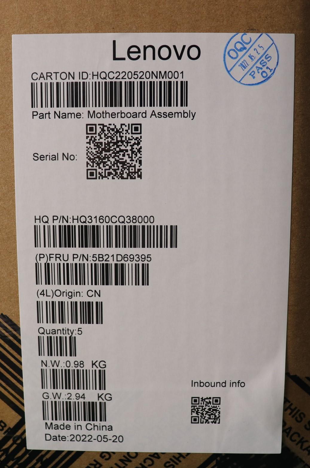 Lenovo Bdplanar Mb H82Qq R55600H_Uma_ - 5B21D69395