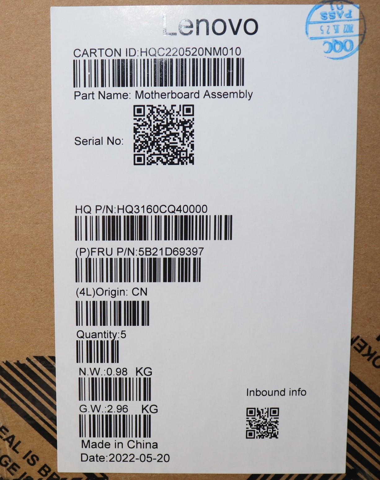 Lenovo Bdplanar Mb H82Qq R75800H_Uma_ - 5B21D69397