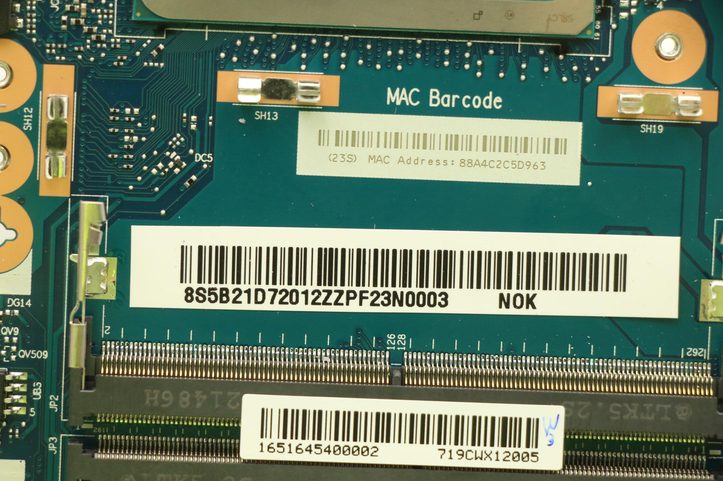 Lenovo Bdplanar Mbl82Rfnoki512500Hrtx - 5B21D72012
