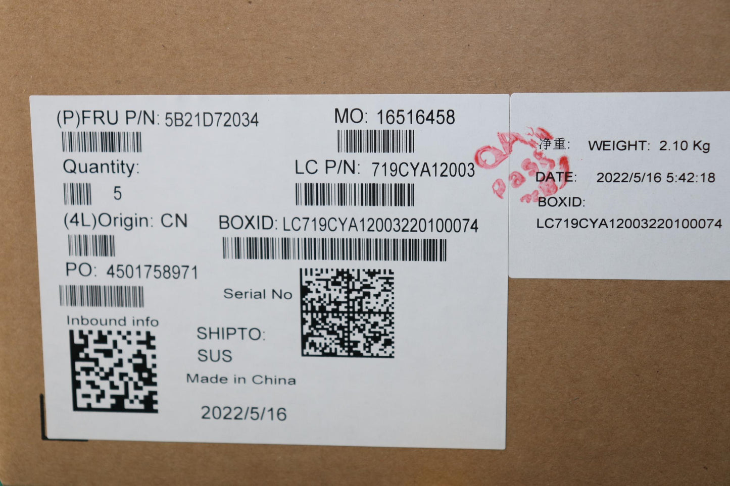 Lenovo Bdplanar Mbl82Rb Win I512500Hr - 5B21D72034
