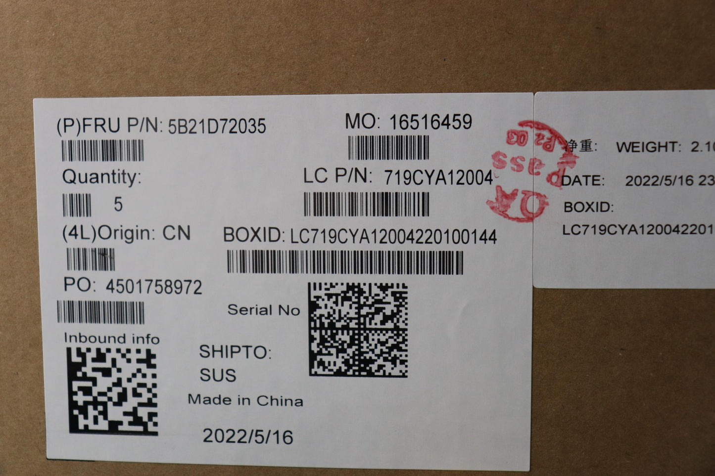 Lenovo Bdplanar Mbl82Rb Nok I512500Hr - 5B21D72035