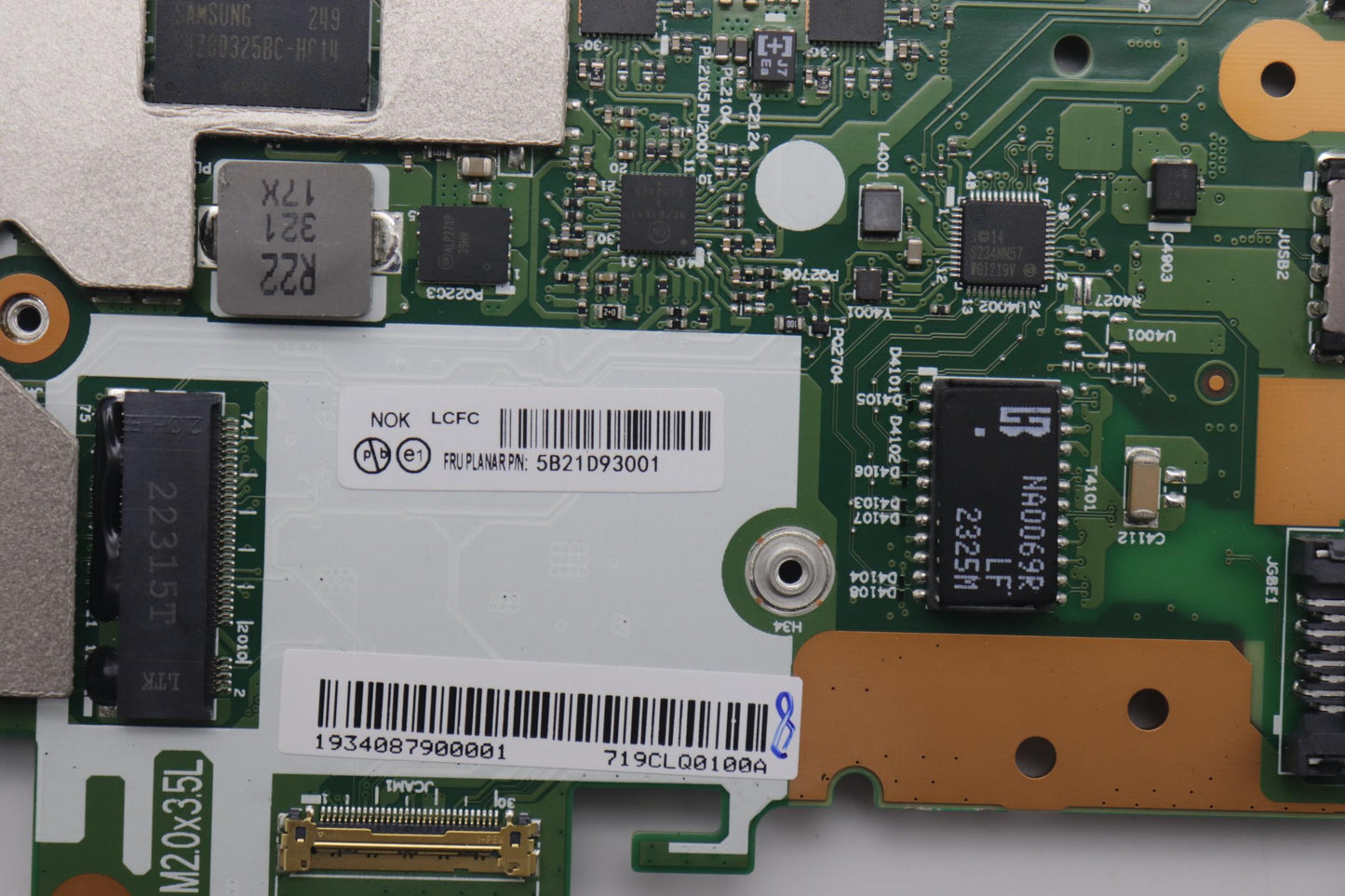 Lenovo Bdplanar Fli711800H1650Ax201No - 5B21D93001