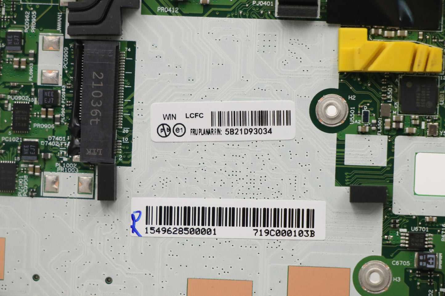 Lenovo Bdplanar I7-1165G7 16G 201 Win - 5B21D93034
