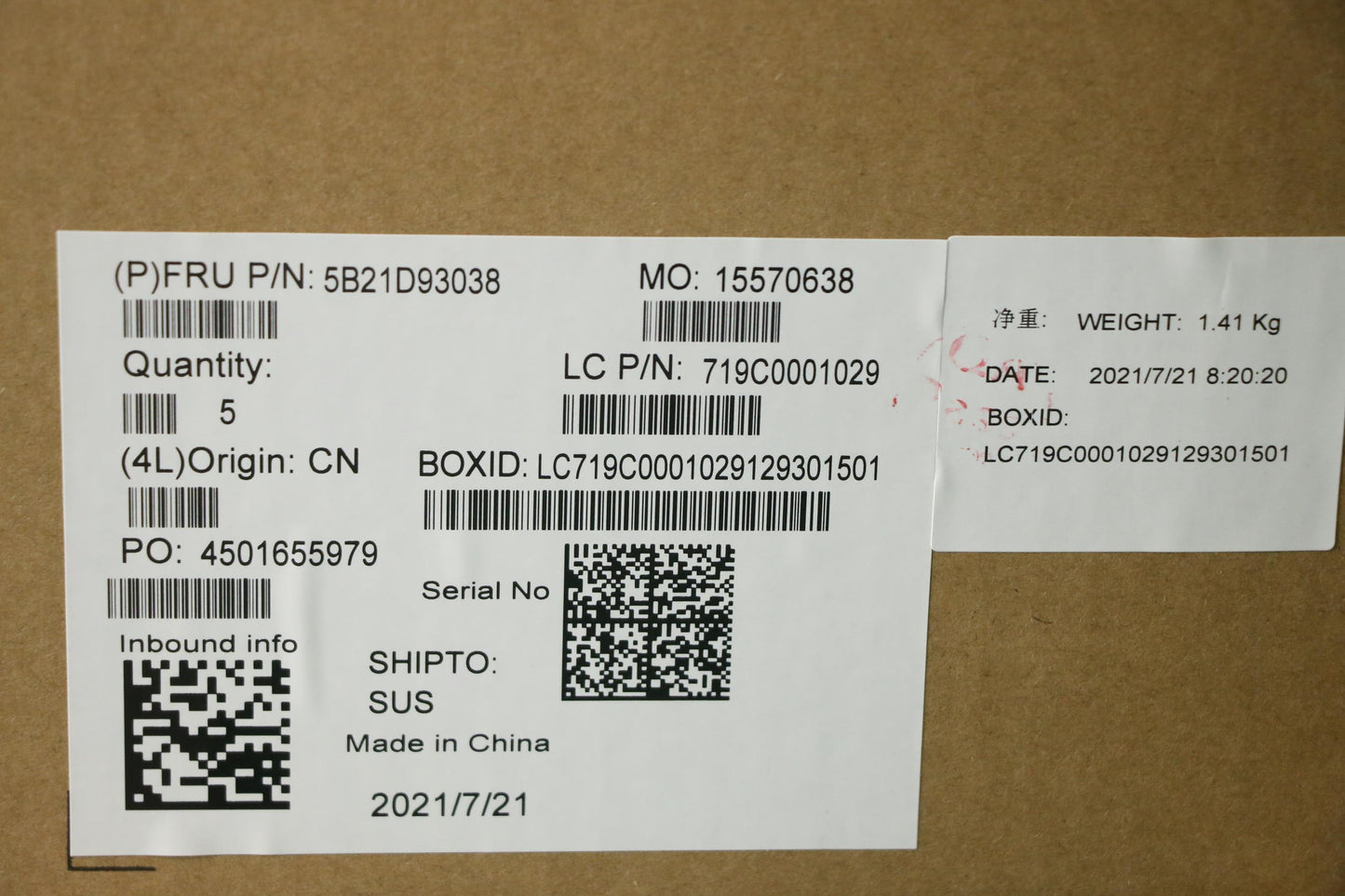 Lenovo Bdplanar I7-1165G7 16G 201 Win - 5B21D93038