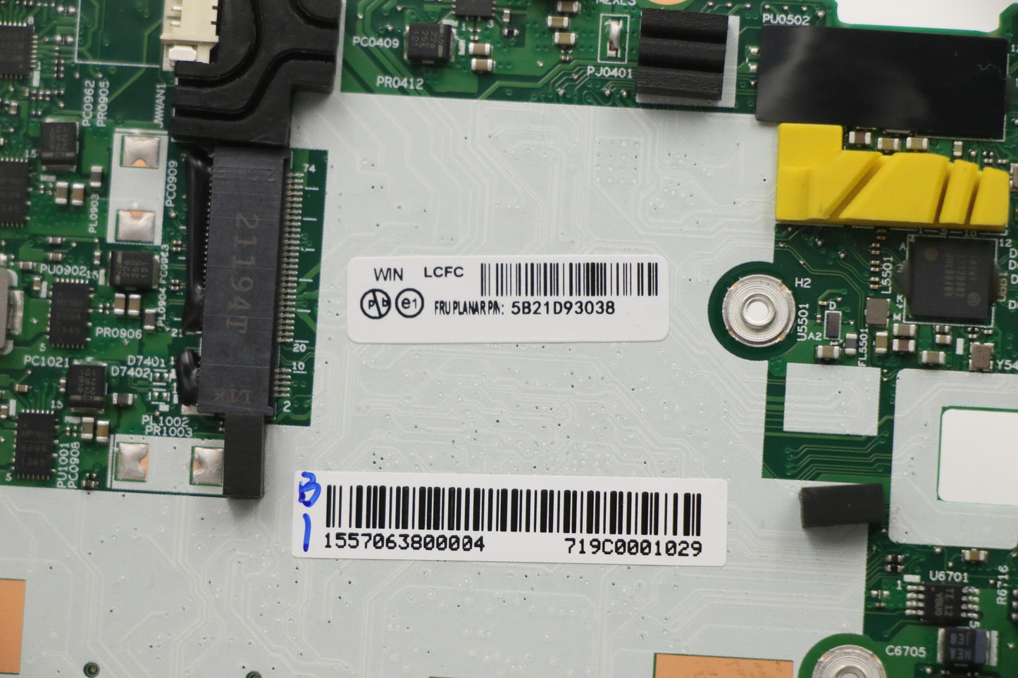 Lenovo Bdplanar I7-1165G7 16G 201 Win - 5B21D93038