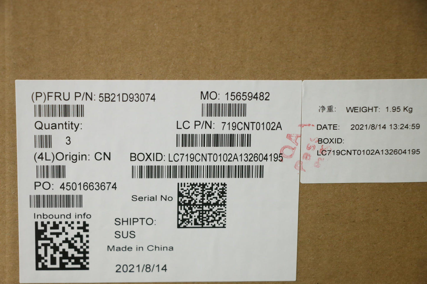 Lenovo Motherboard, i5-11400H, AX201, TPM, Windows - 5B21D93074