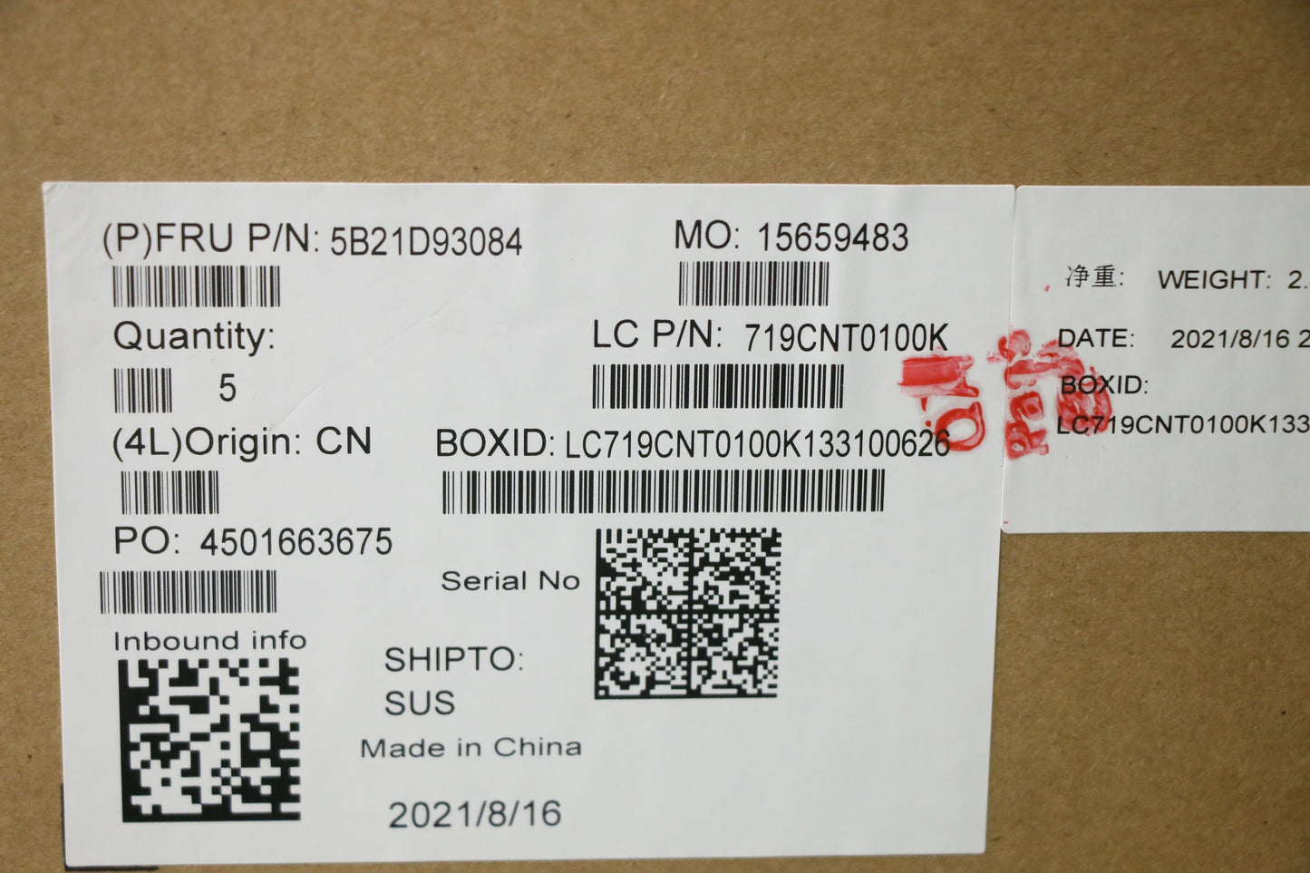 Lenovo Bdplanar I711800Ht600Ax201Vpwn - 5B21D93084