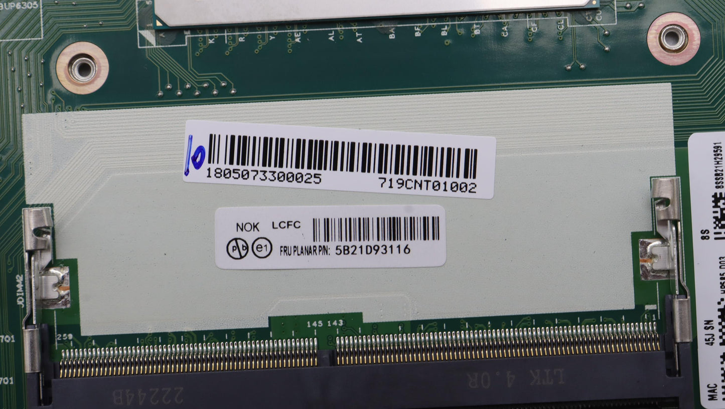 Lenovo Bdplanar I711850Hvpt600Ax201Vp - 5B21D93116