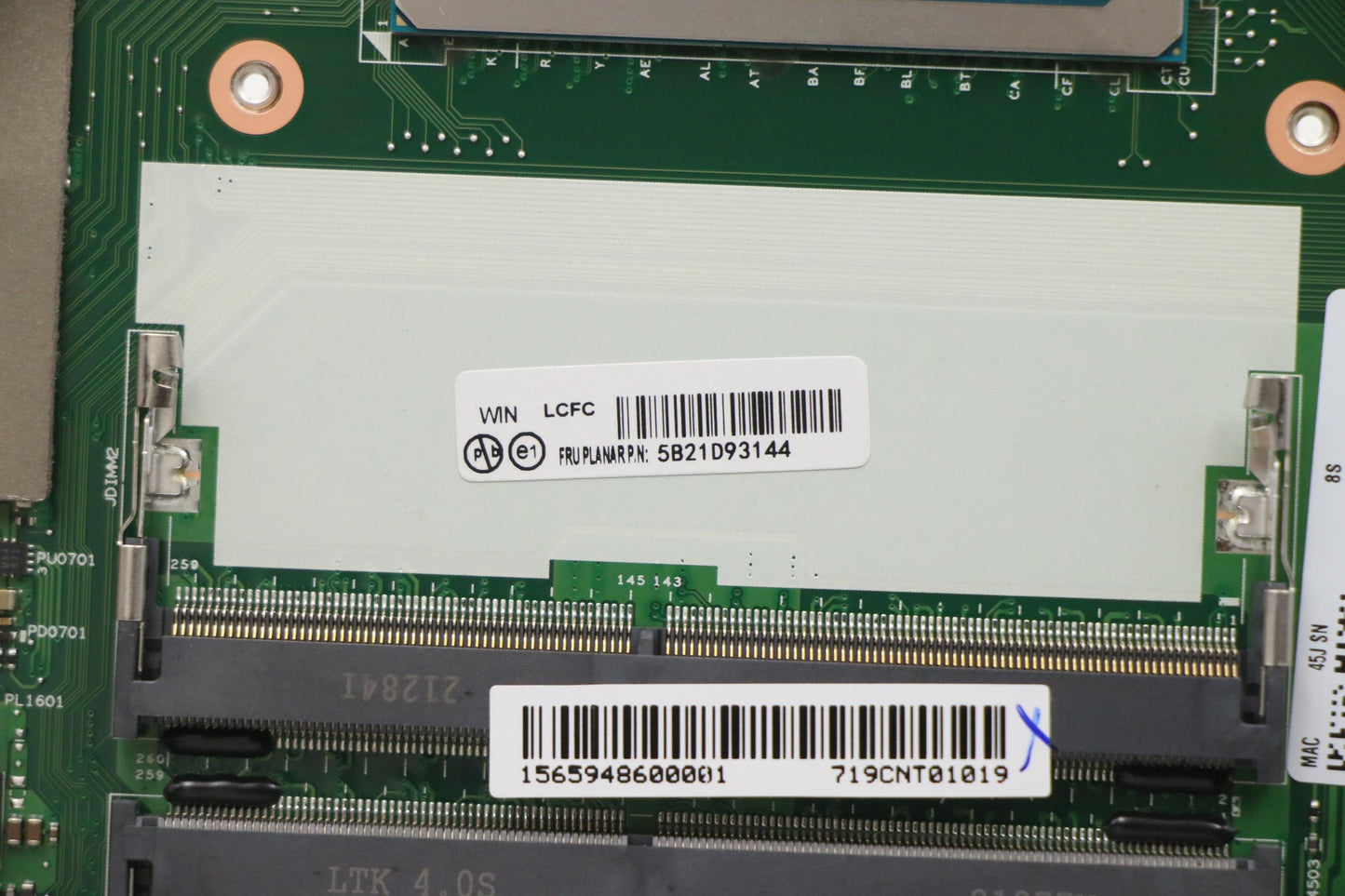 Lenovo Motherboard, i9-11950H, vPro, AX201, Windows, YdT, YAB - 5B21D93144