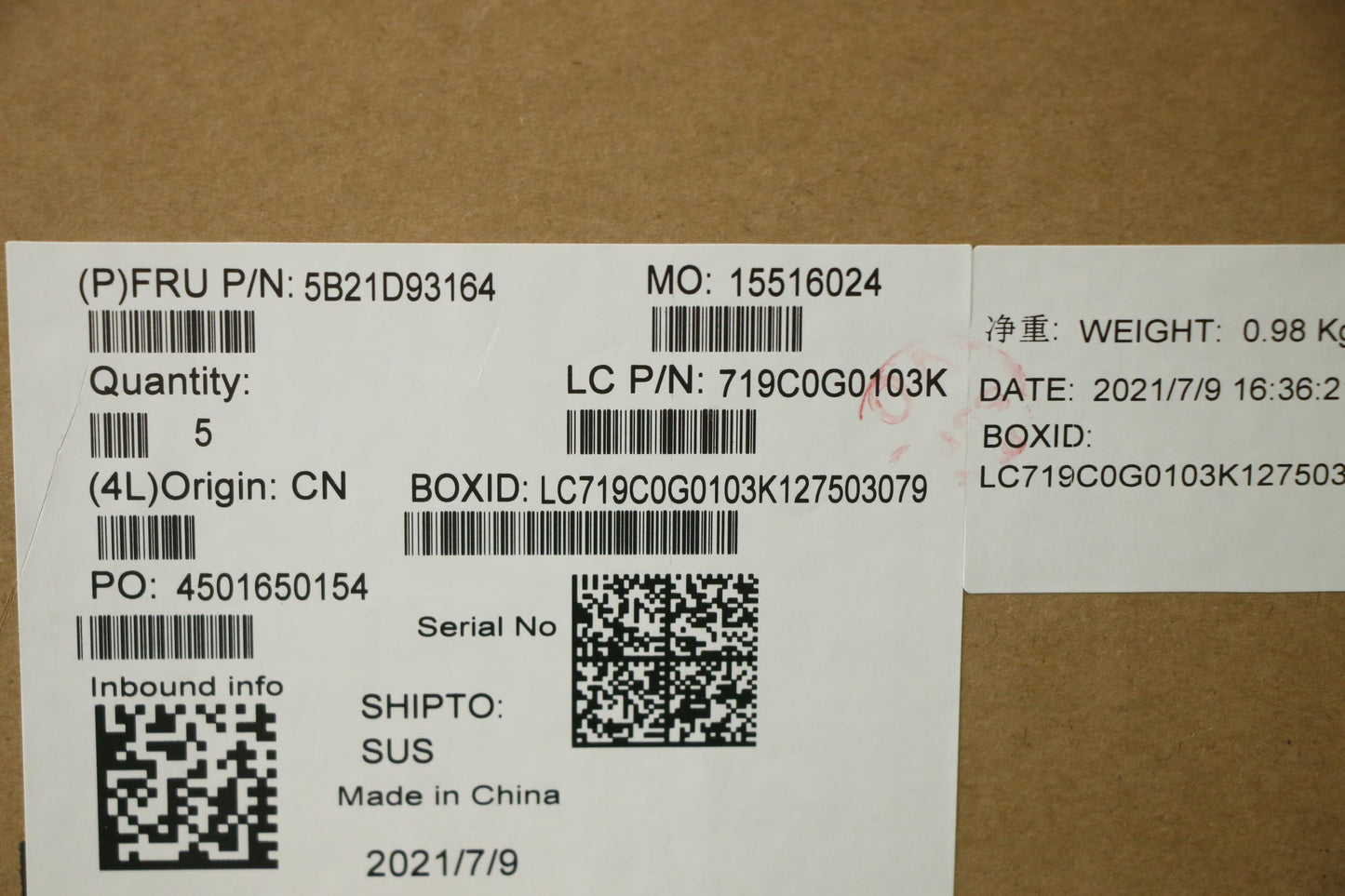Lenovo System Brd - 5B21D93164