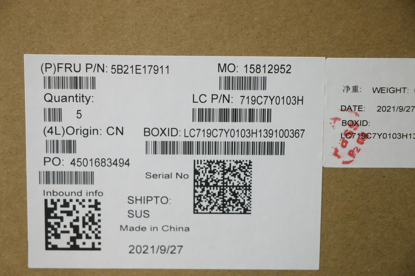 Lenovo Bdplanar Frur3P5450Uig8Gm.2Win - 5B21E17911