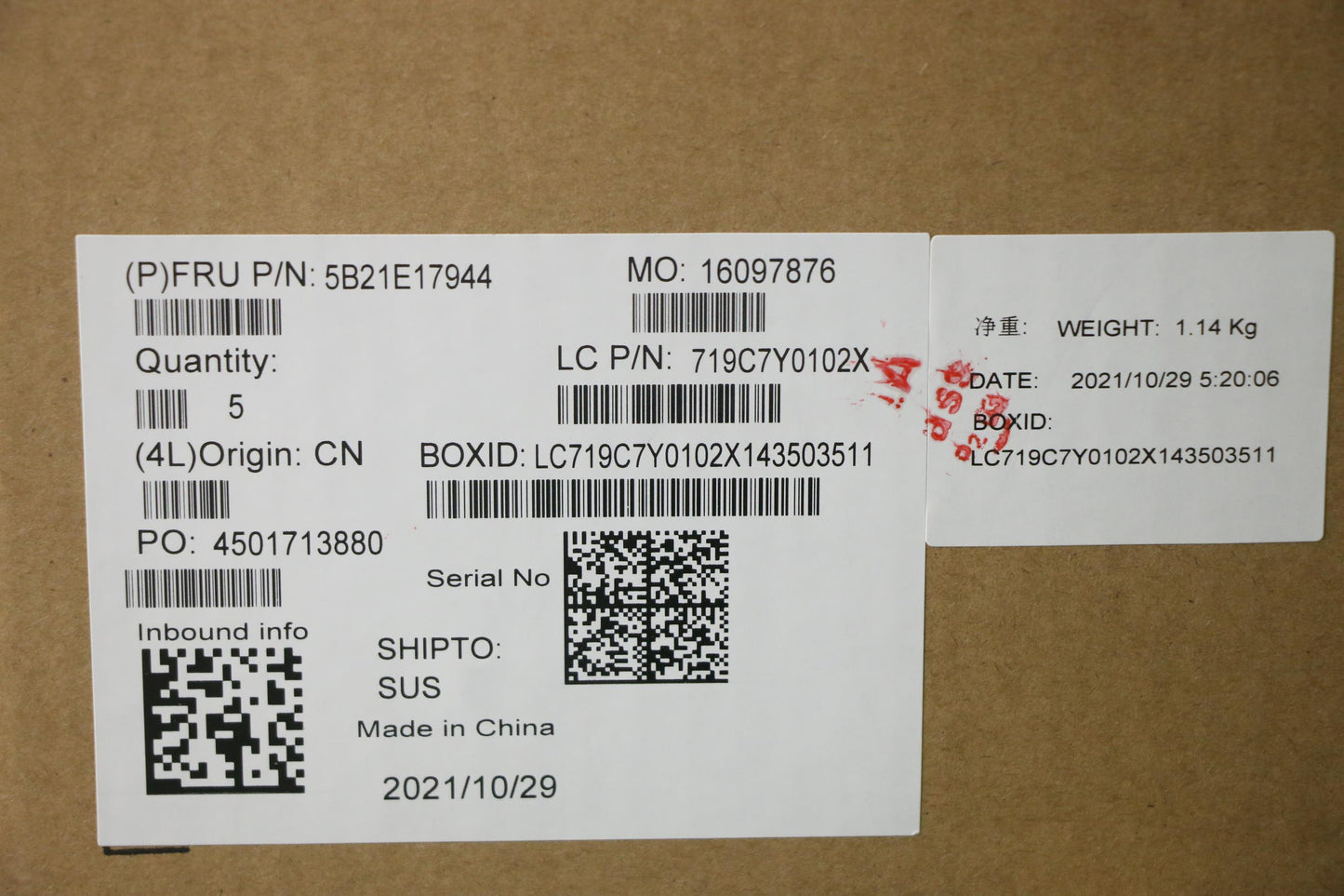 Lenovo Bdplanar Frr7P5850Uig16Gm.2Win - 5B21E17944