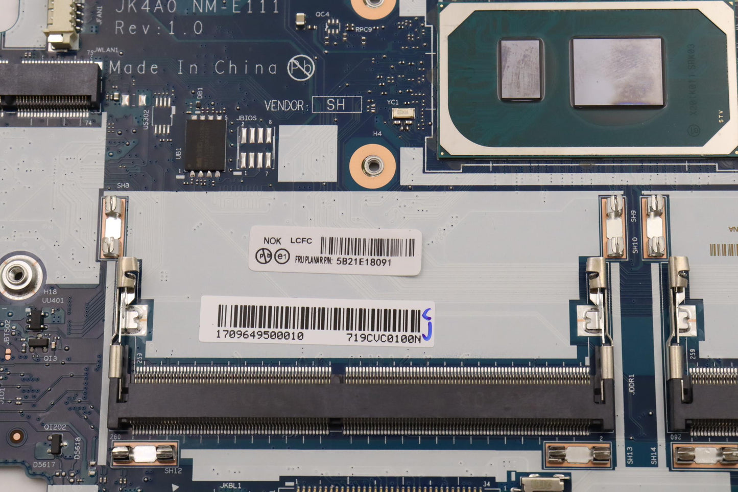 Lenovo Bdplanar Frumbi5-1145G7,Nok,Y- - 5B21E18091