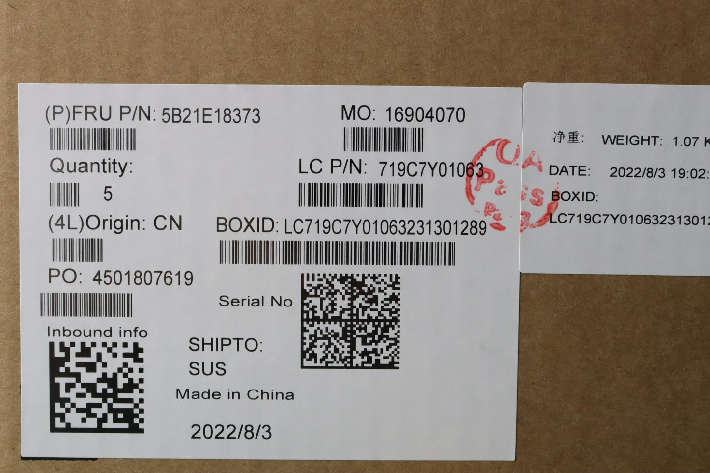 Lenovo Bdplanar R55600Uig8G M.2 Winnd - 5B21E18373