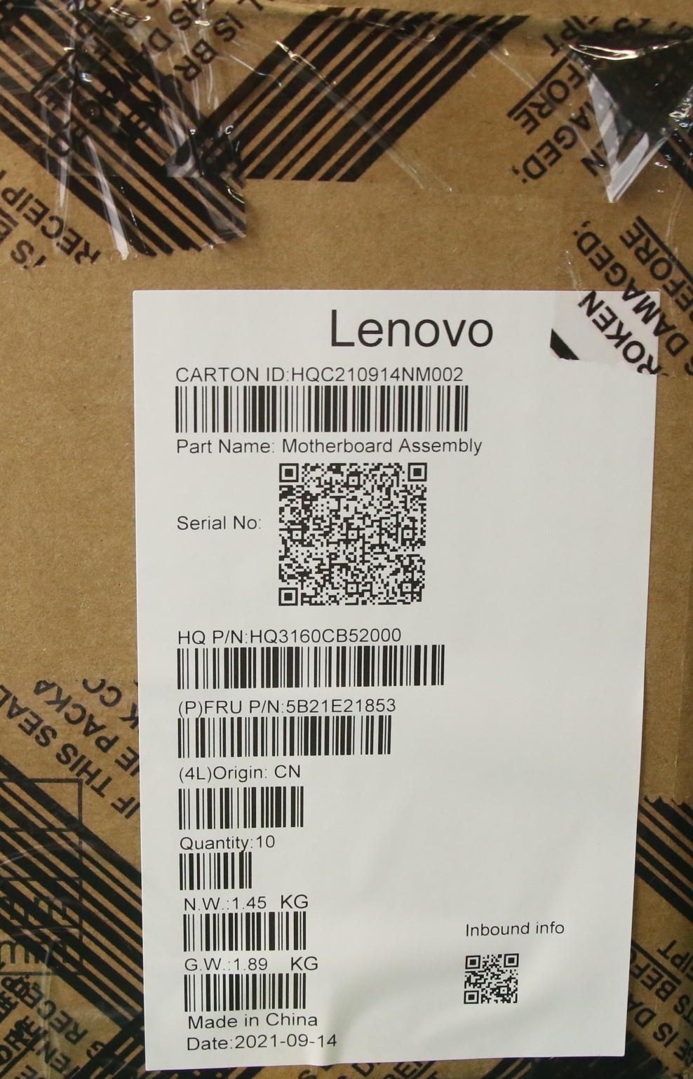 Lenovo BDPLANAR MB H 82Q3 MT8183 UMA 4G 32G NOK - 5B21E21853