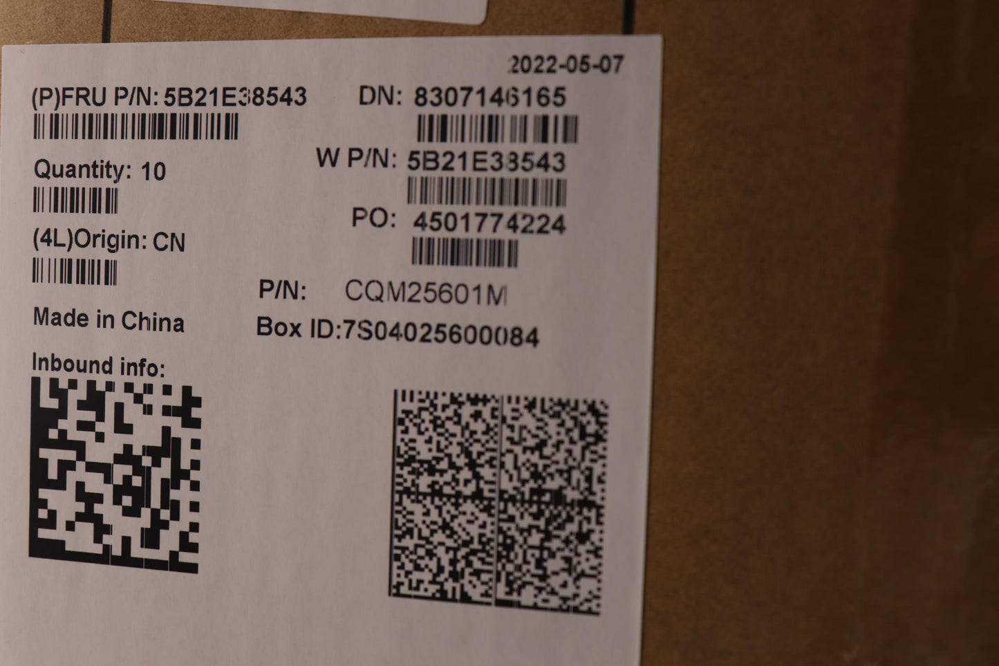 Lenovo Bdplanar Mbw21Arwini5 8G Ftpm - 5B21E38543