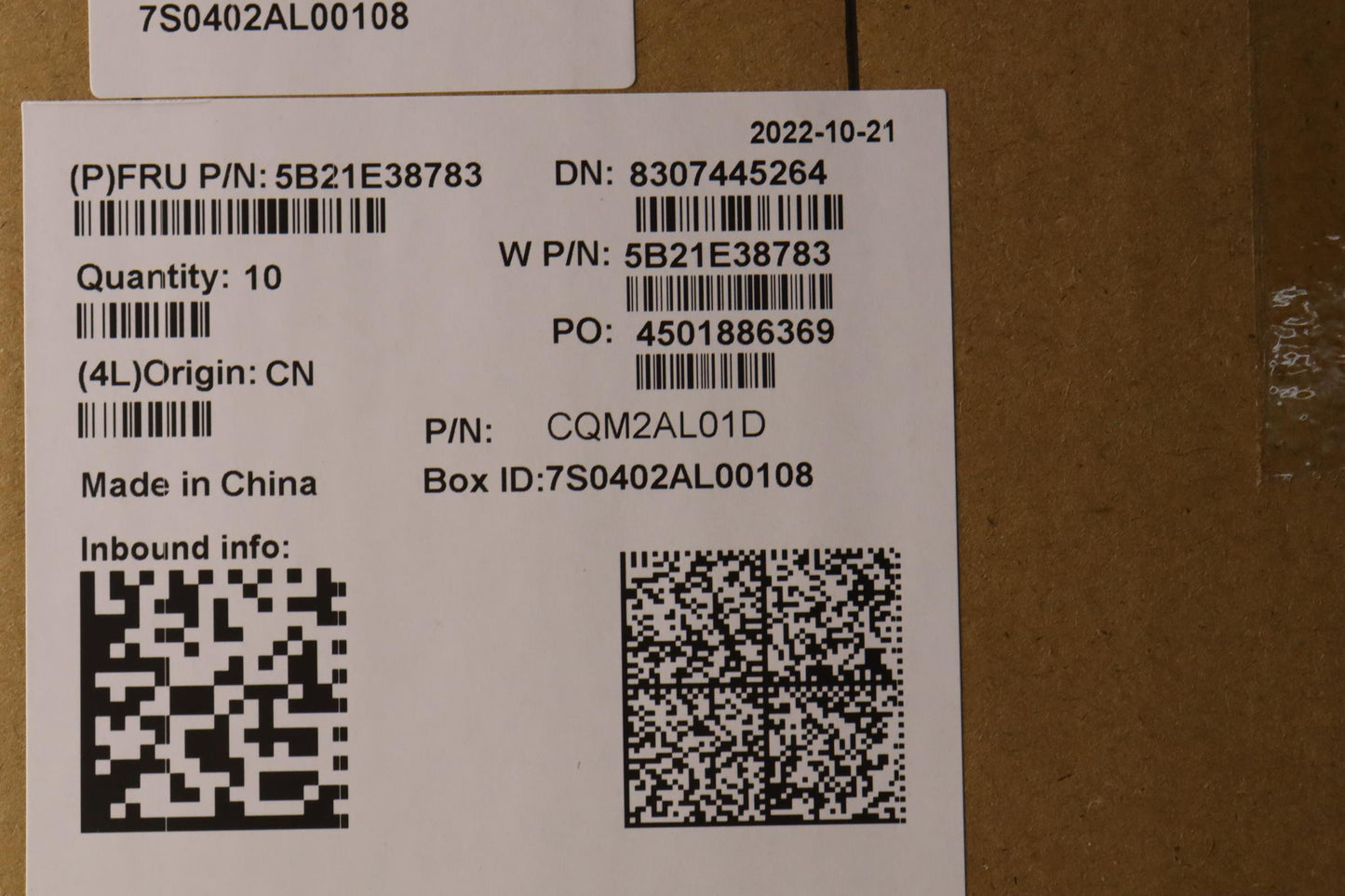 Lenovo Bdplanar Mbw21Arwini7 32G Ftpm - 5B21E38783