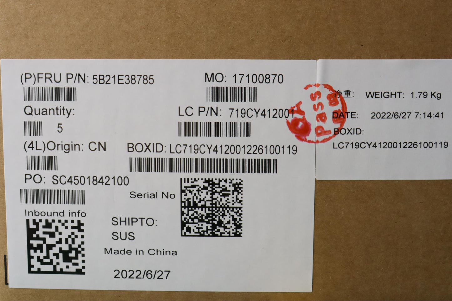 Lenovo Bdplanar Mbl82S0Noki712700Hrtx - 5B21E38785