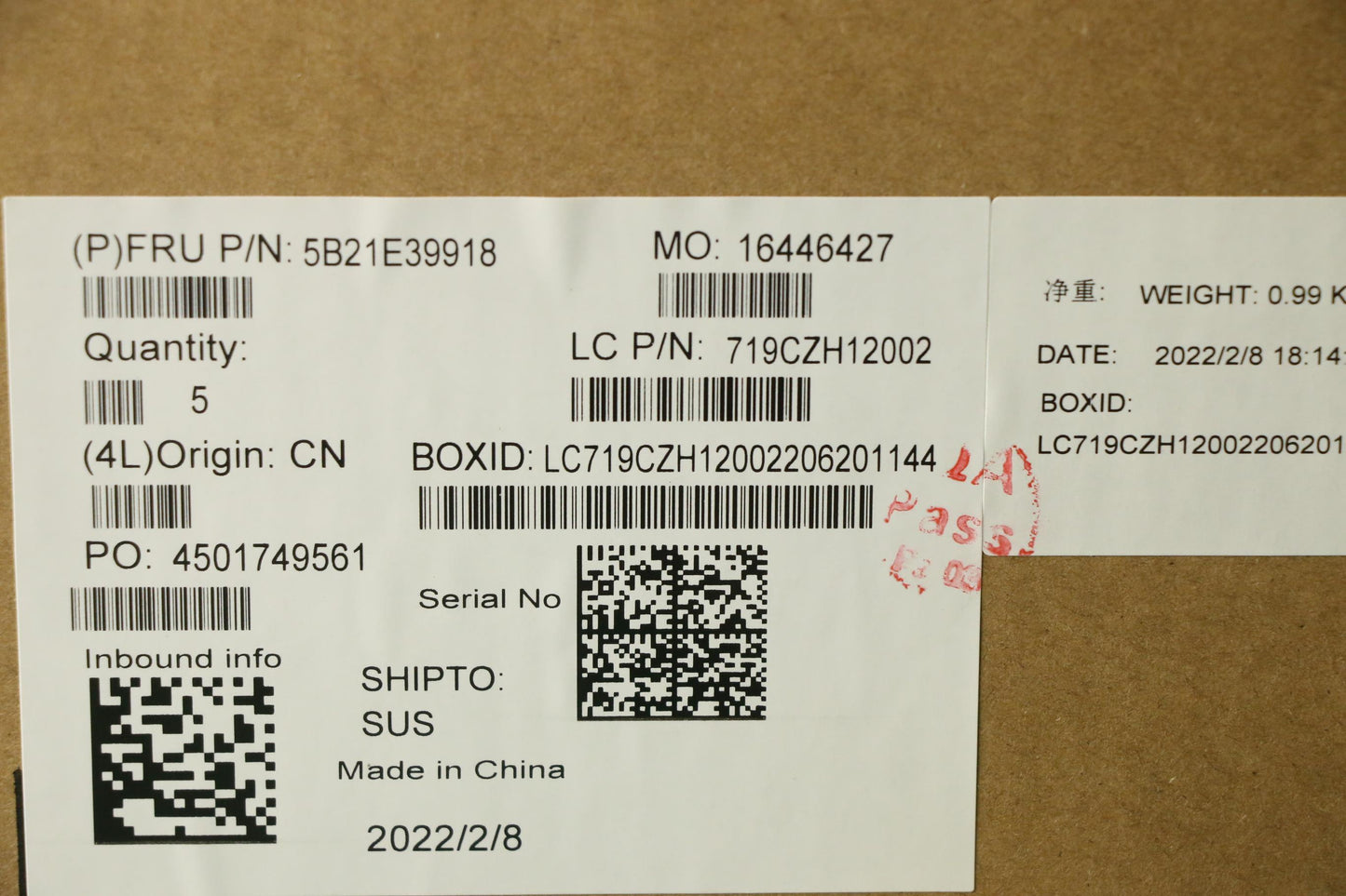 Lenovo Bdplanar Mb L82Luwini71260Puma - 5B21E39918