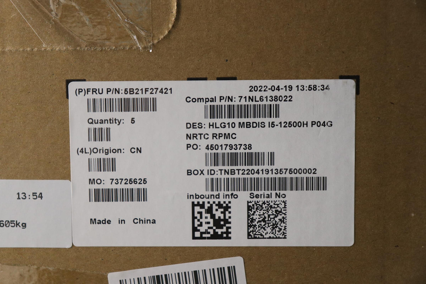 Lenovo Bdplanar Mbc82S9 Nok I51250_30 - 5B21F27421