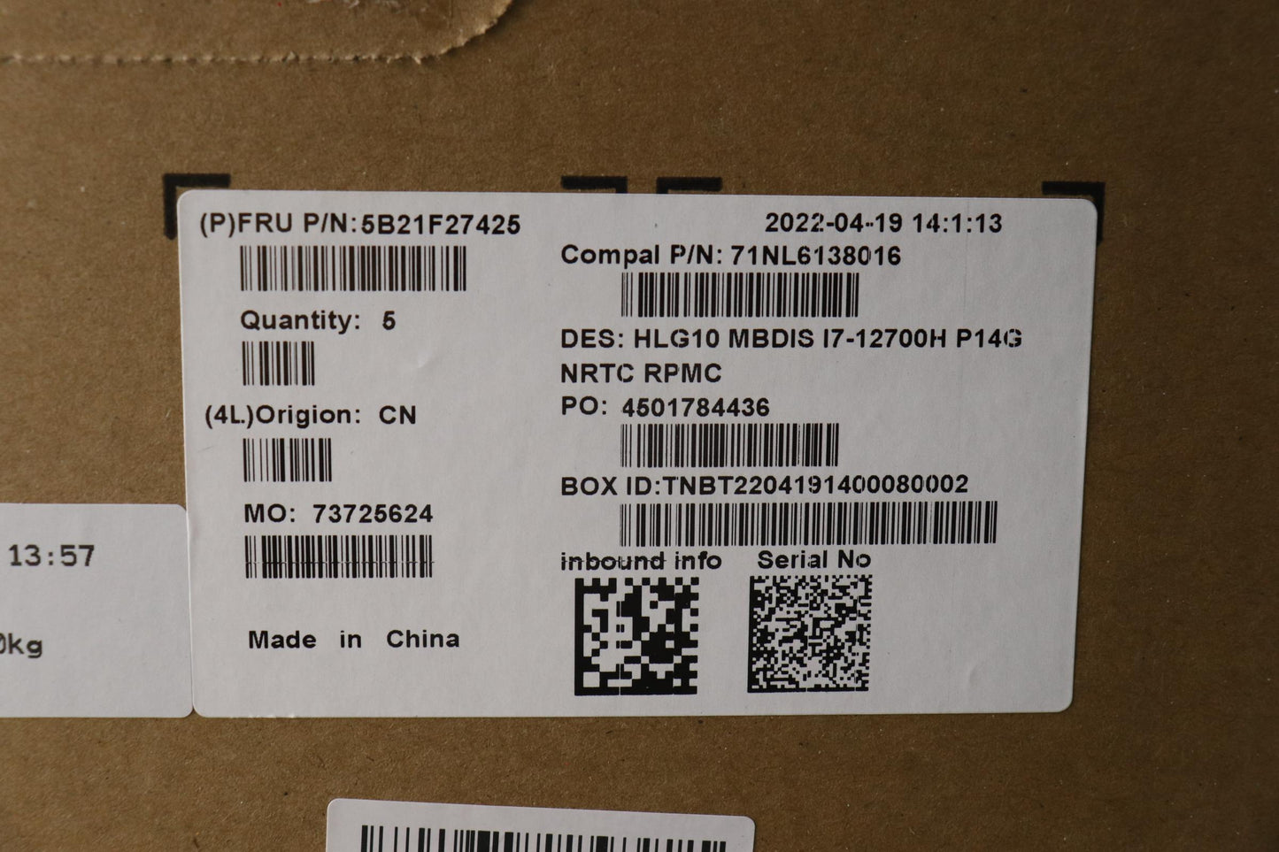 Lenovo Bdplanar Mbc82S9 Nok I71270_30 - 5B21F27425