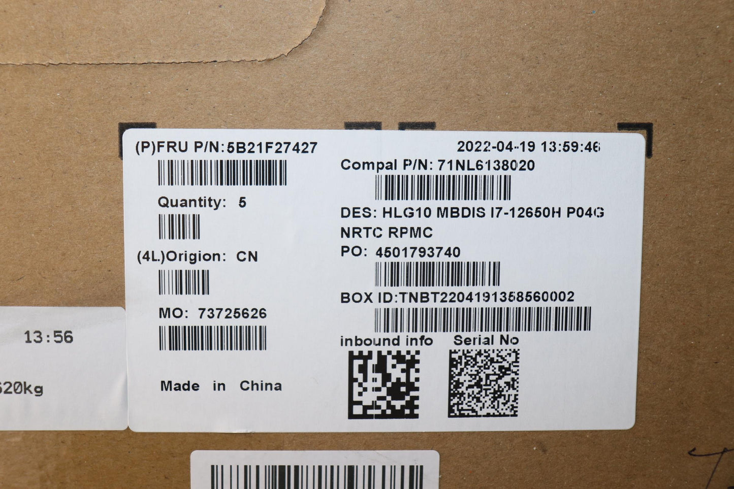 Lenovo Bdplanar Mbc82S9 Nok I71265_30 - 5B21F27427