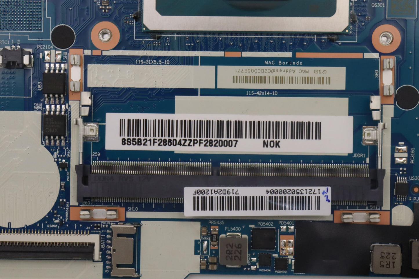 Lenovo Bdplanar Mbl82Rj Nok 8505Uma8G - 5B21F28604