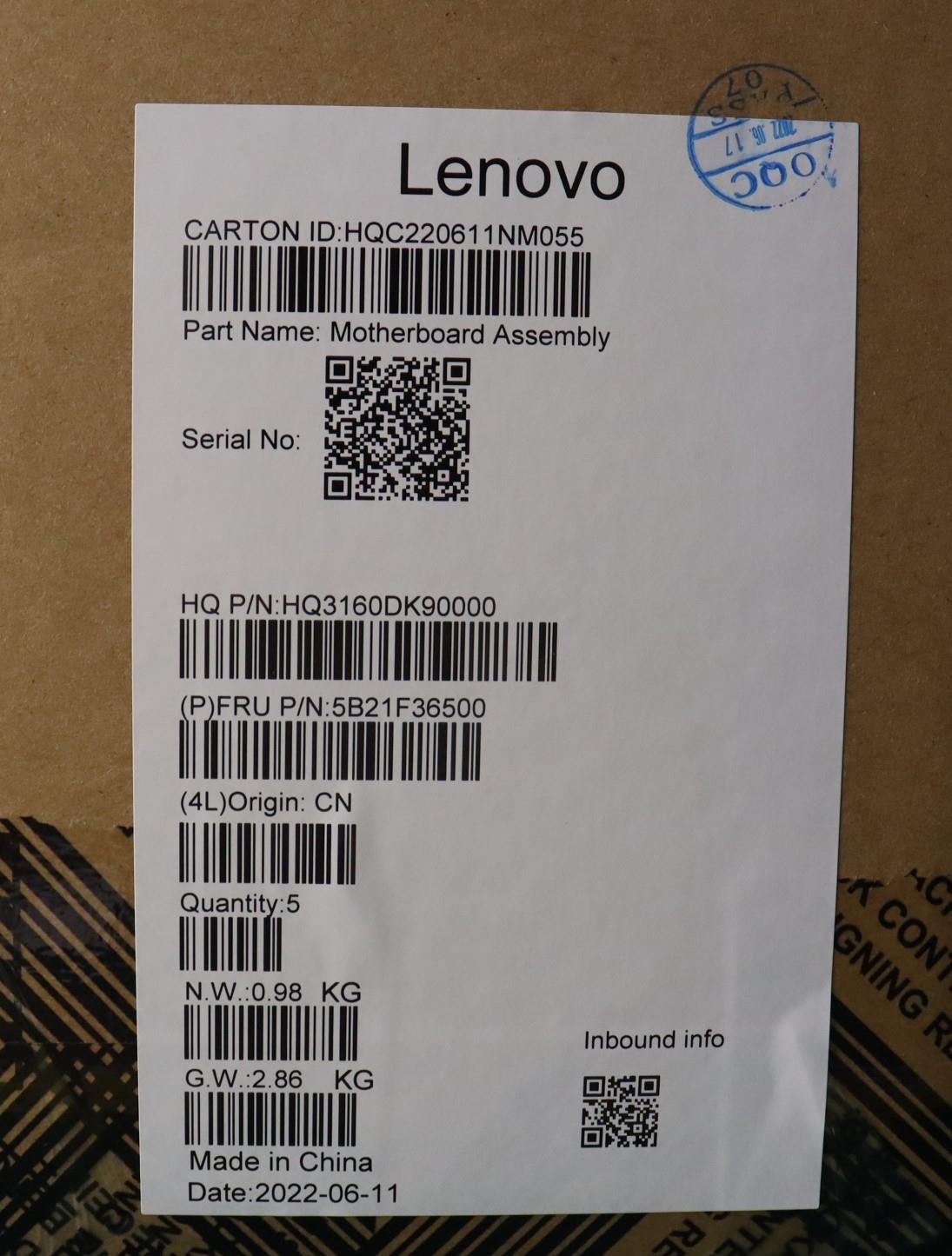 Lenovo Bdplanar Mbh21Cxi71260Puix16Ge - 5B21F36500