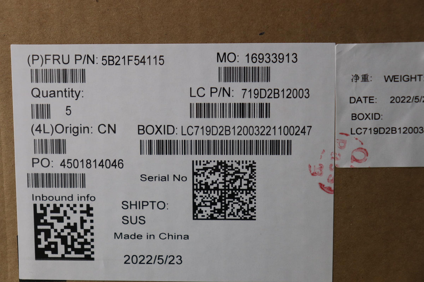 Lenovo Bdplanar Mb L82Svwin I71260P_U - 5B21F54115