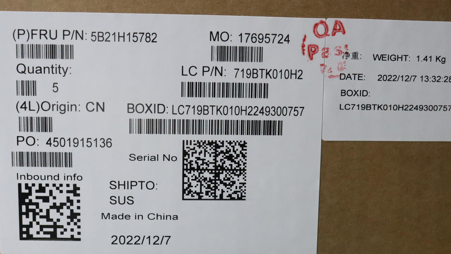 Lenovo Bdplanar Fli71185G7 16G Vpwiny - 5B21H15782