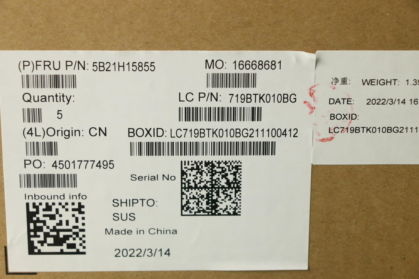 Lenovo Bdplanar I71165G7 8G 201 Nok N - 5B21H15855