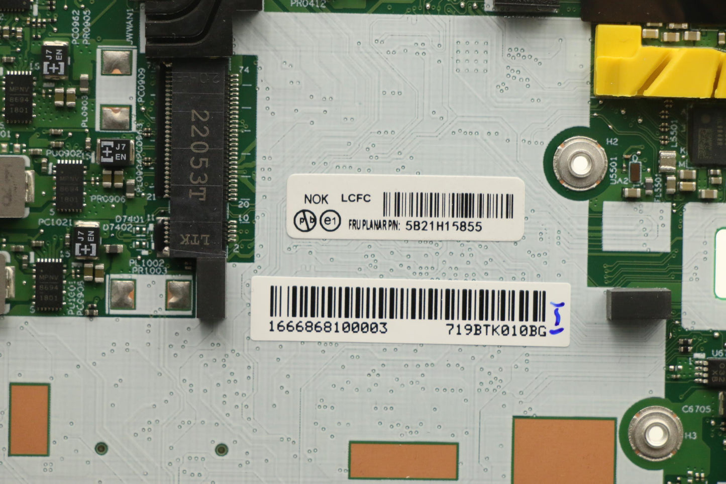 Lenovo Bdplanar I71165G7 8G 201 Nok N - 5B21H15855