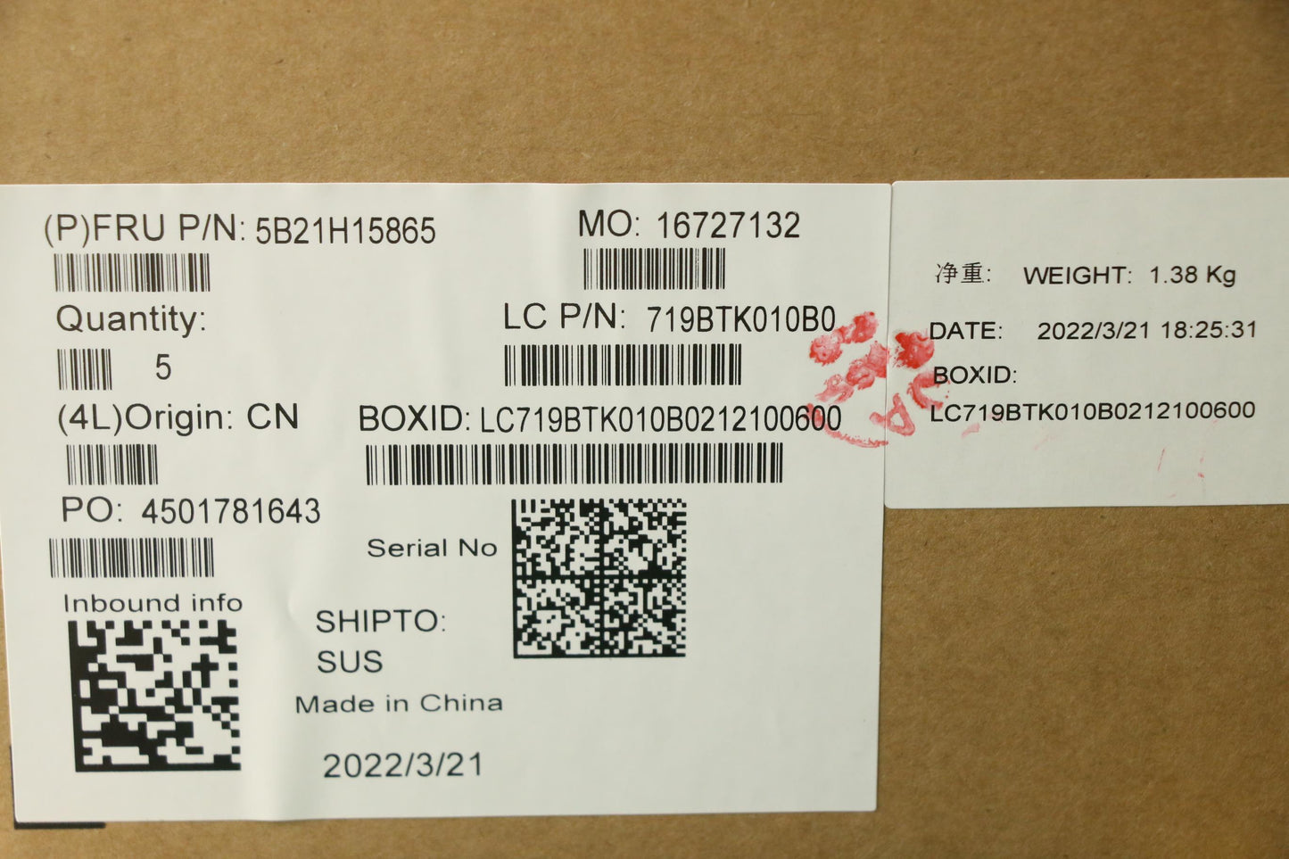 Lenovo Bdplanar I71165G7 16G 201Nok N - 5B21H15865