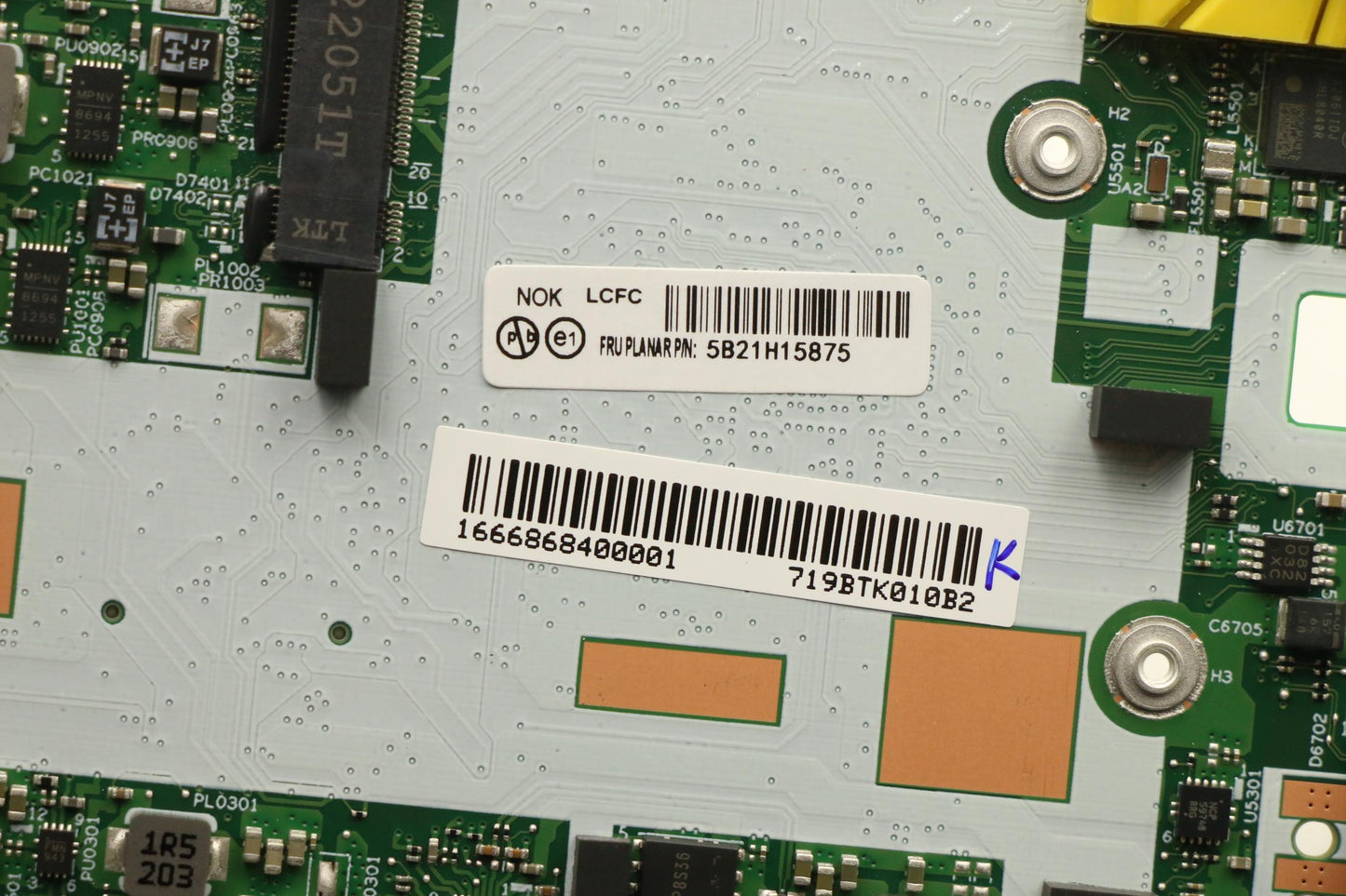 Lenovo Bdplanar I51135G7 8G 201 Nok N - 5B21H15875