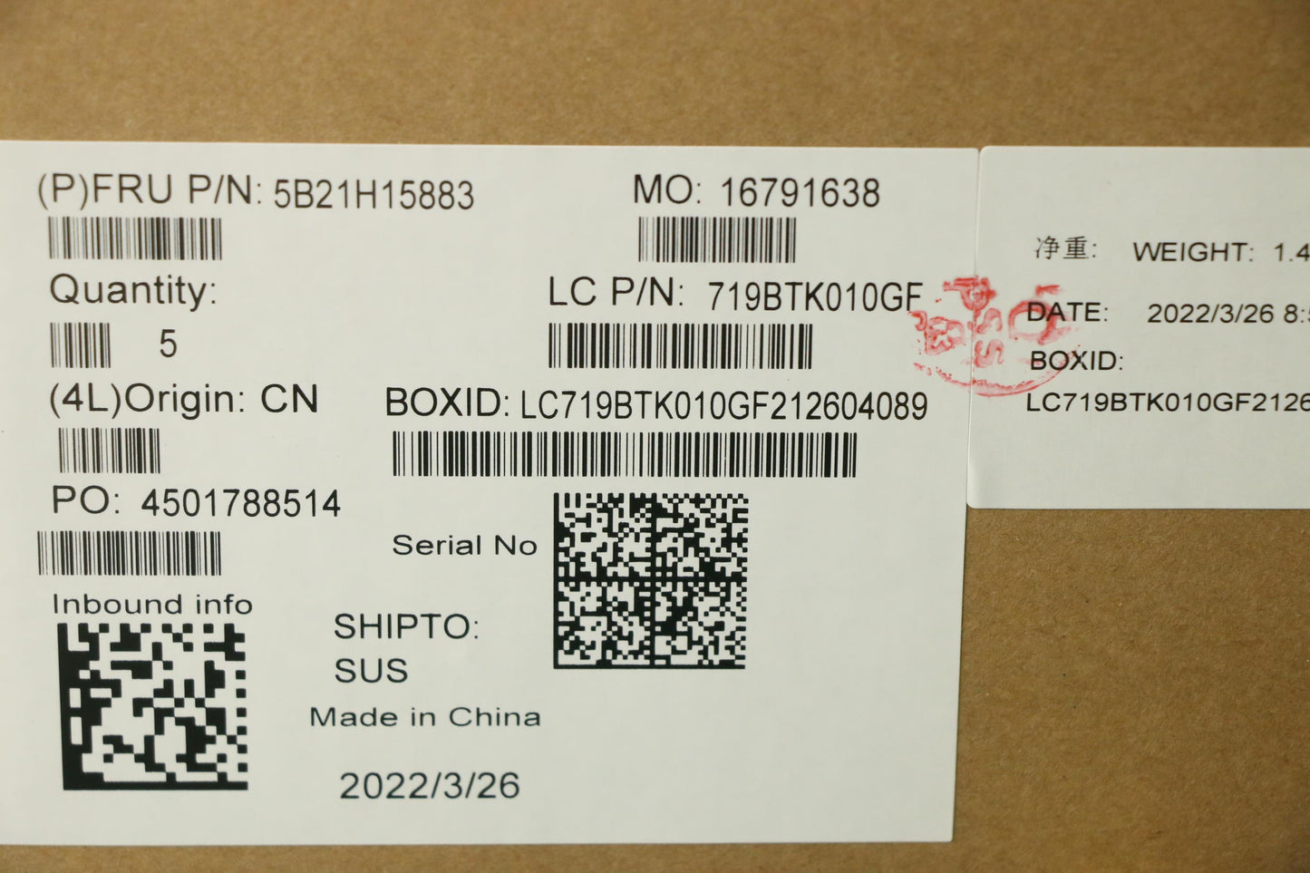 Lenovo Bdplanar I71165G7 8G 201 Win N - 5B21H15883
