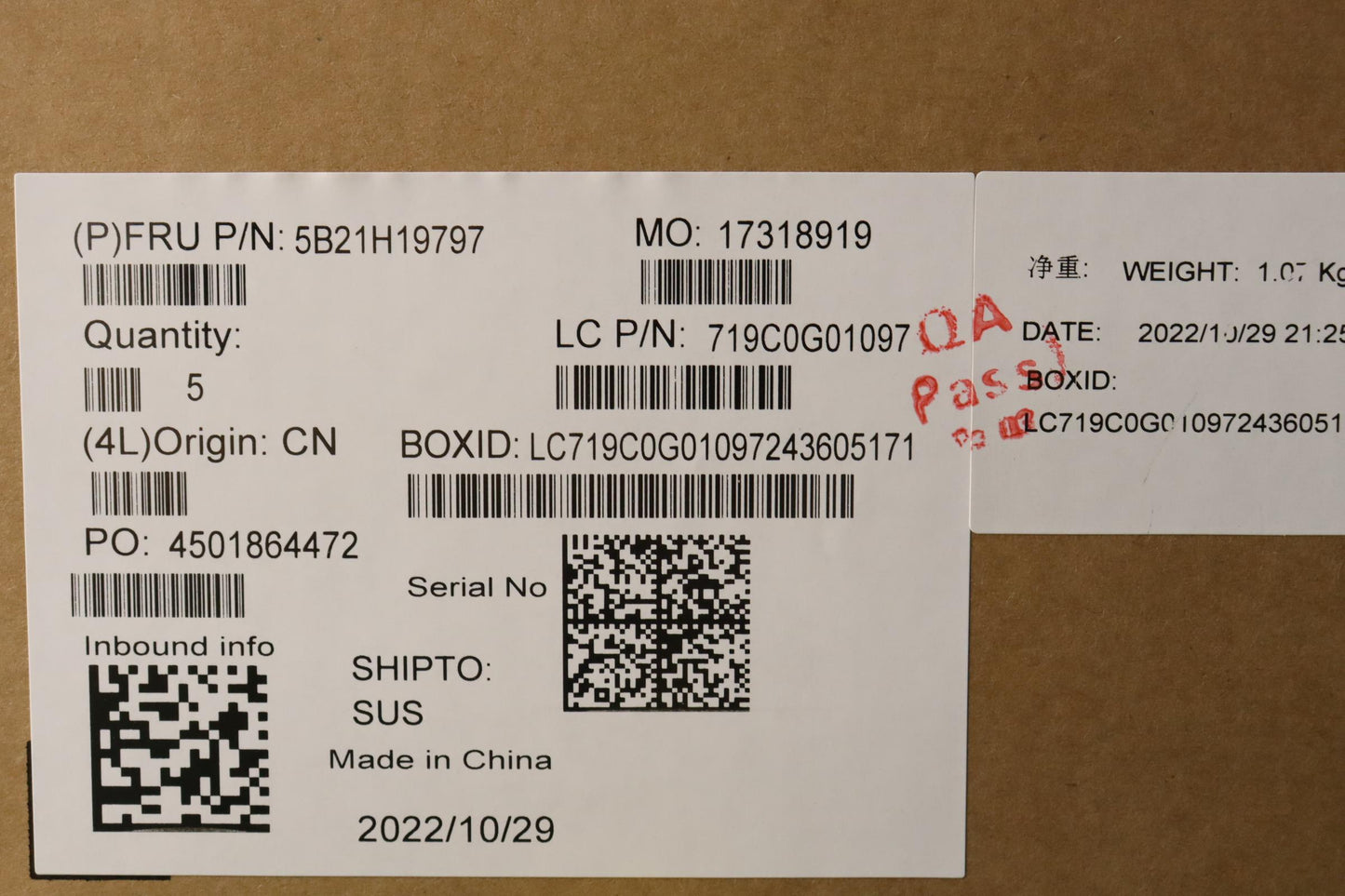 Lenovo Bdplanar I5-1145G7 8G 210Vpwin - 5B21H19797