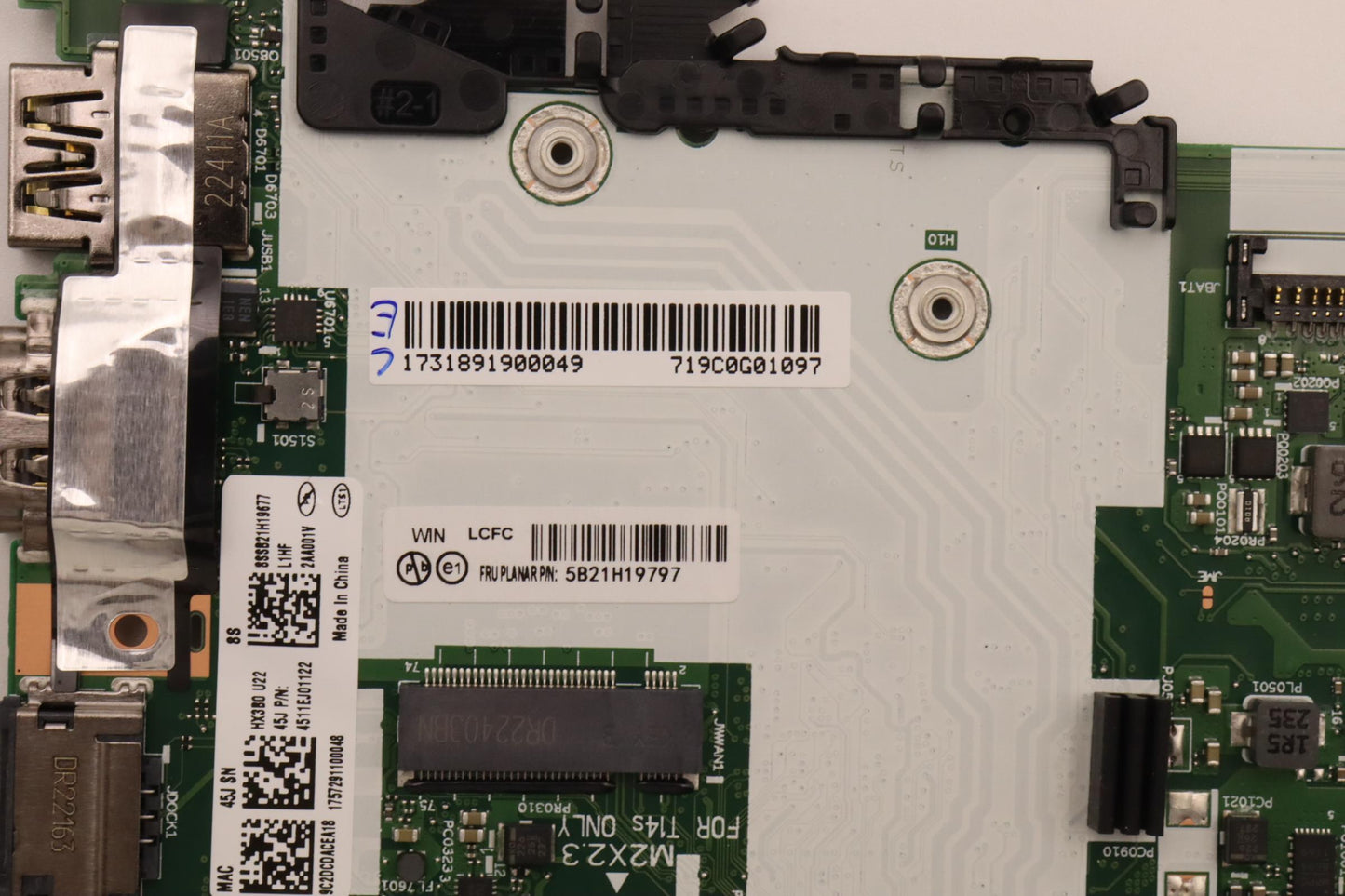 Lenovo Bdplanar I5-1145G7 8G 210Vpwin - 5B21H19797