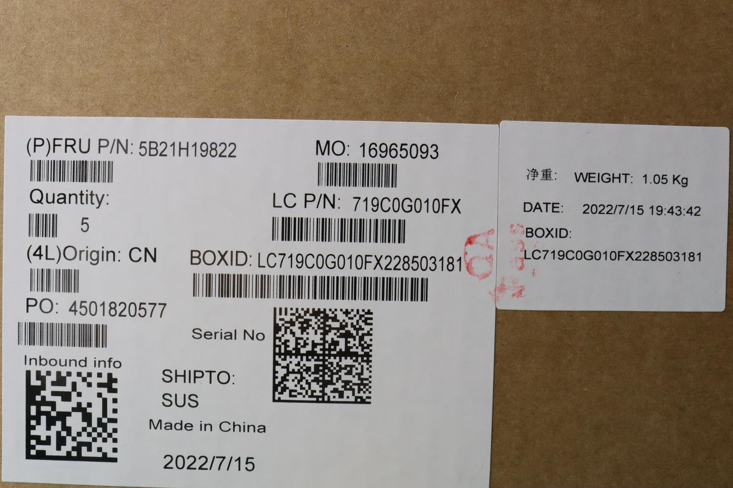 Lenovo Bdplanar I7-1185G7 8G 210Vpwin - 5B21H19822