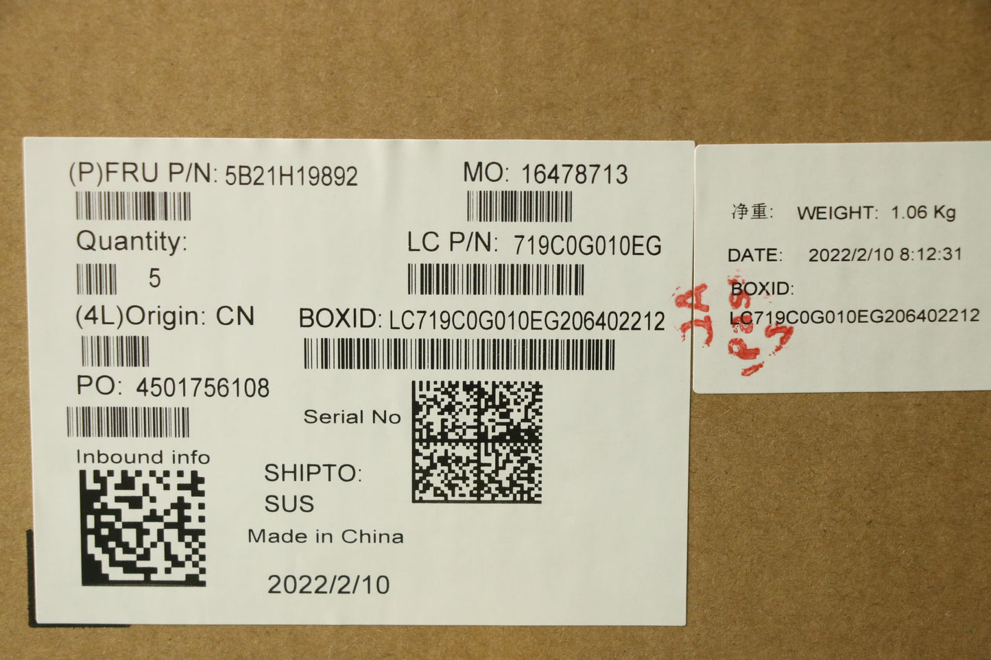 Lenovo Motherboard with i7-1165G7, 16GB RAM, TPM, Windows - 5B21H19892