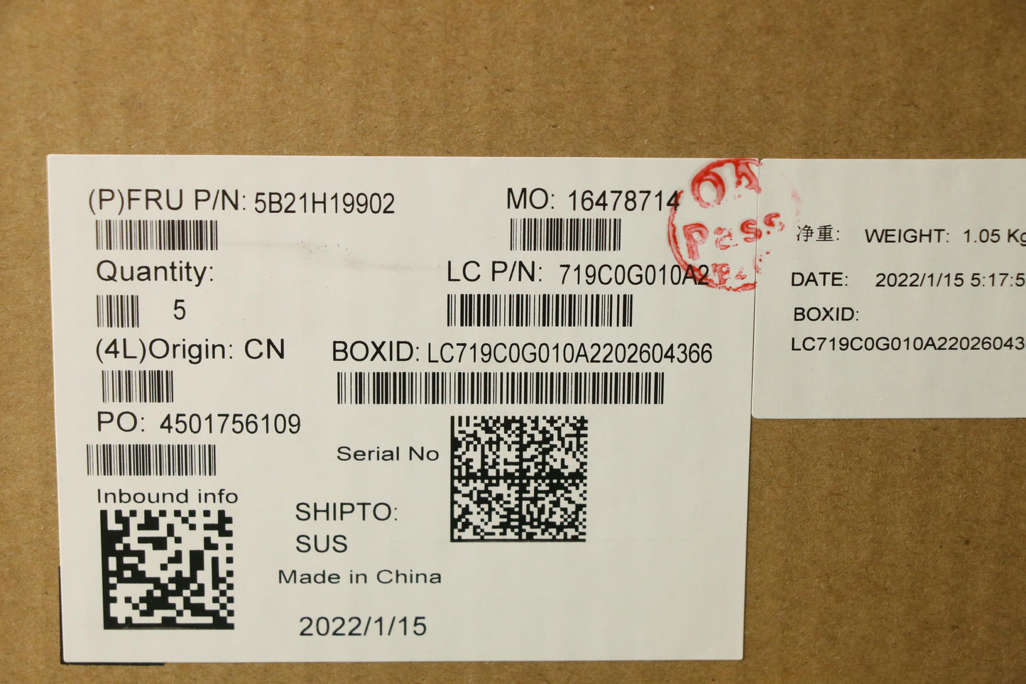 Lenovo Bdplanar I7-1165G7 32G 201Win - 5B21H19902