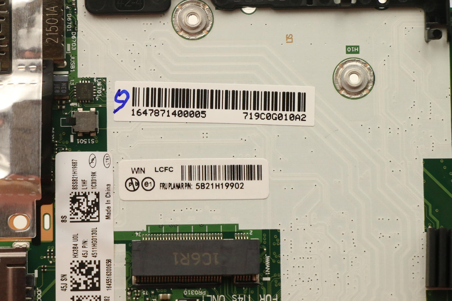 Lenovo Bdplanar I7-1165G7 32G 201Win - 5B21H19902