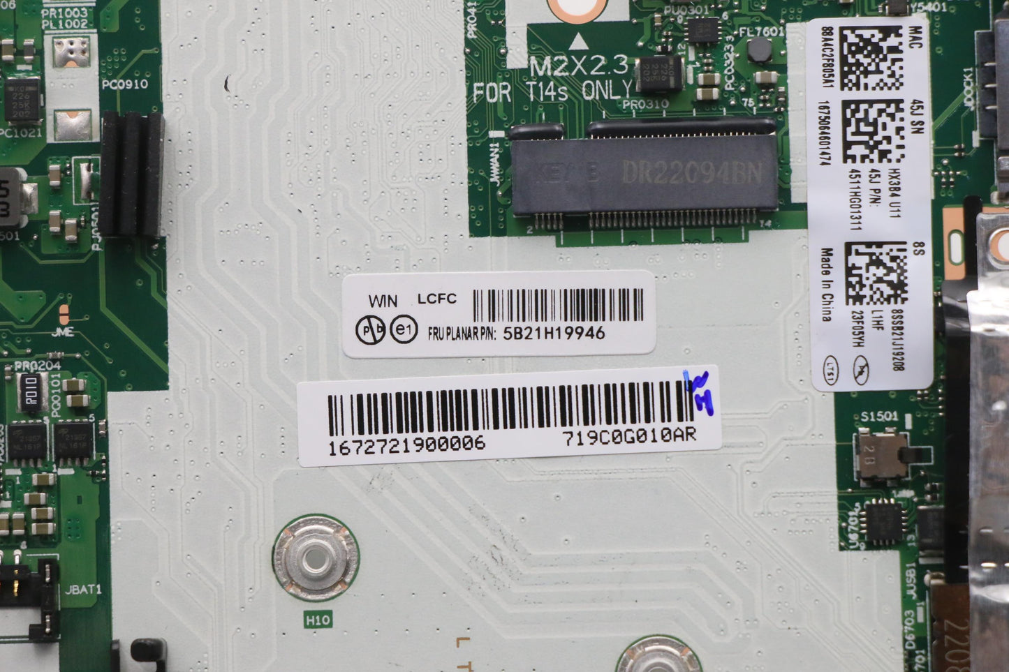 Lenovo Bdplanar I7-1185G7 16G201Vpwin - 5B21H19946