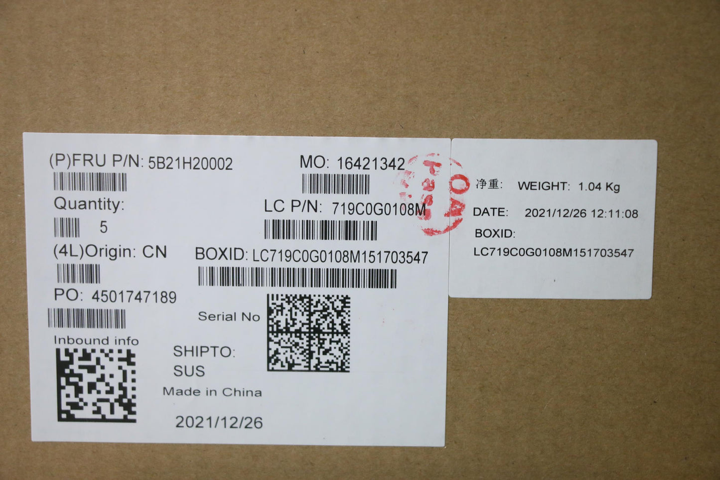 Lenovo Bdplanar I5-1135G7 16G201Newin - 5B21H20002
