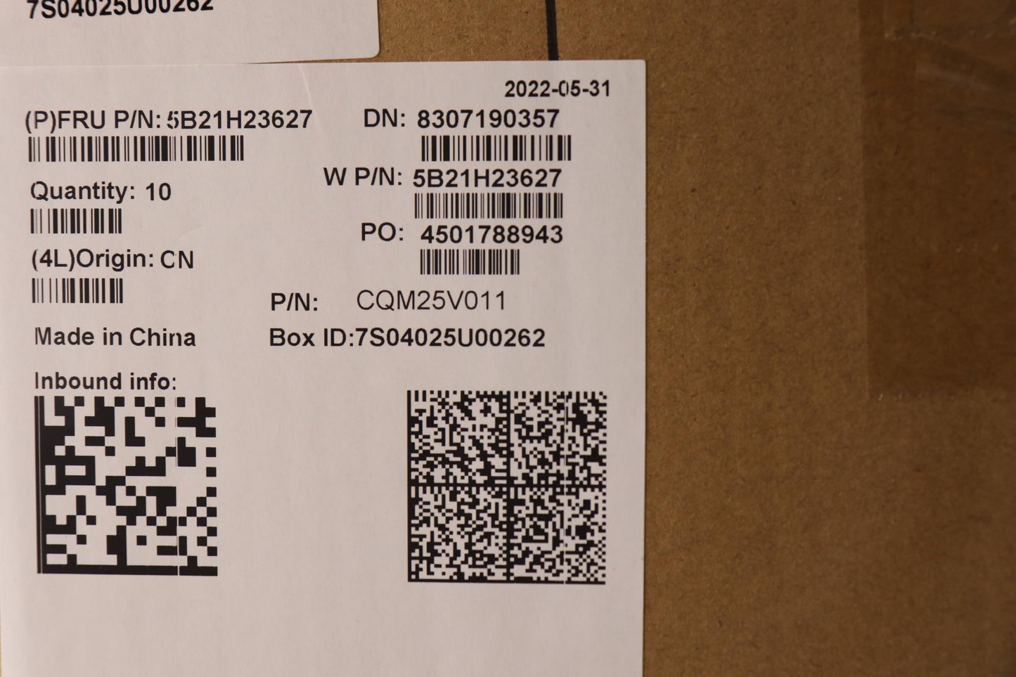 Lenovo Motherboard with Intel i3-1215U, 8GB RAM - 5B21H23627